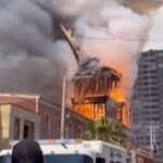 Devastating Fire Ravages Historic Church in Chile, Tower Collapses