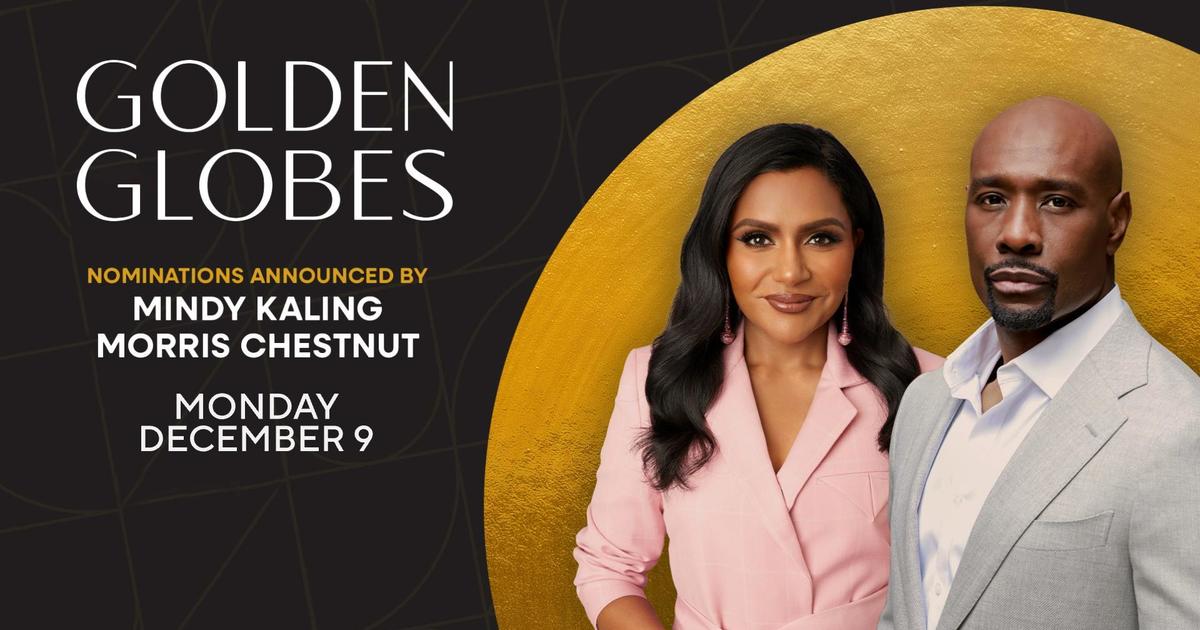 2025 Golden Globe Nominations announcement featuring Mindy Kaling and Morris Chestnut